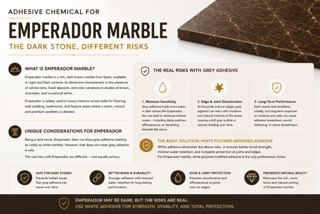 Adhesive Chemical for Emperador Marble