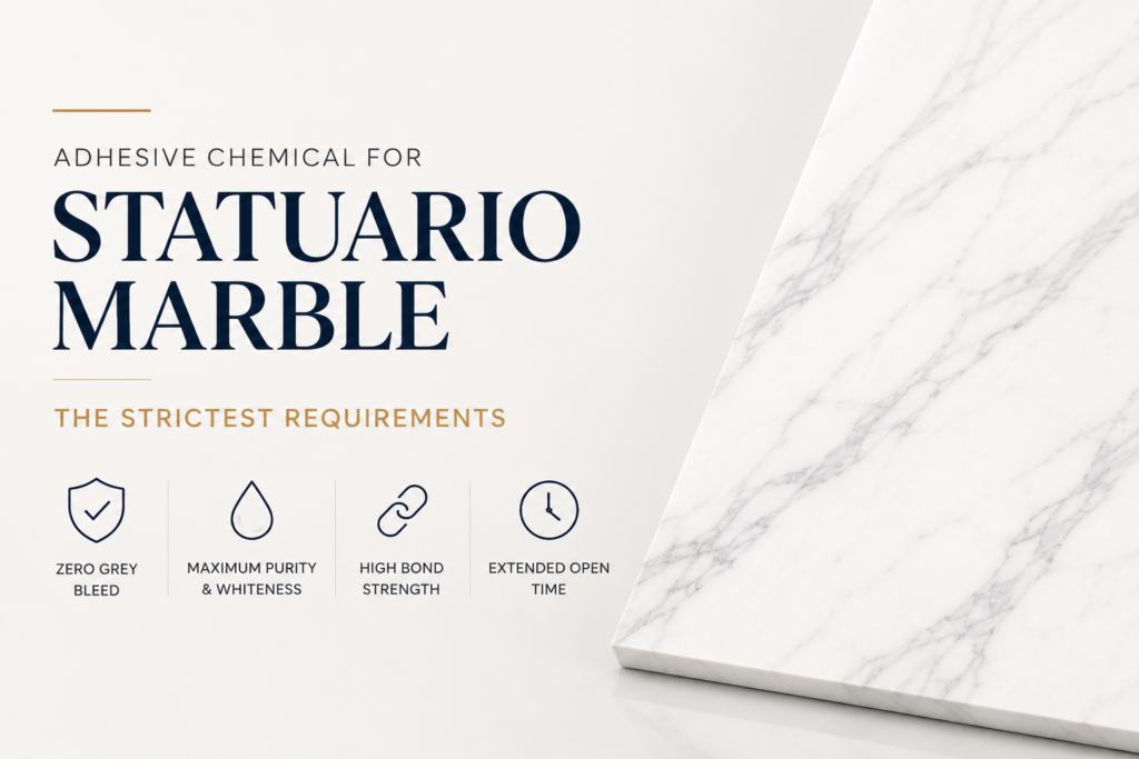 Adhesive Chemical for Statuario Marble — The Strictest Requirements