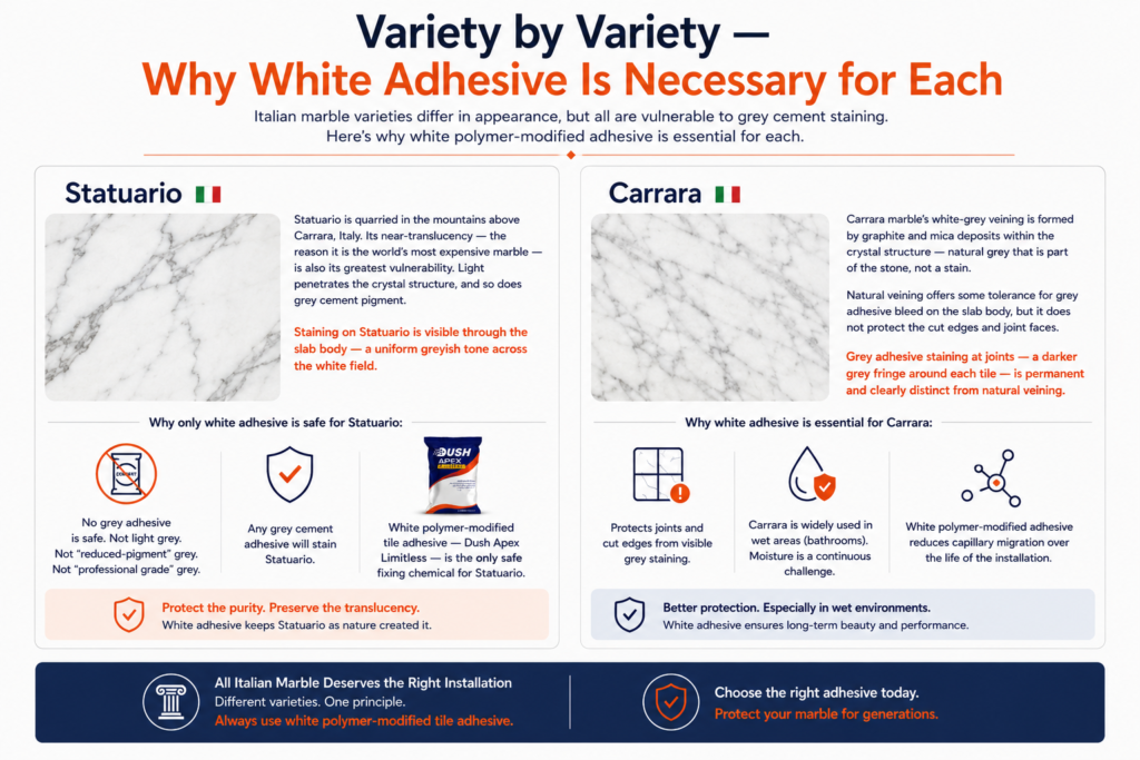 Variety by Variety — Why White Adhesive Is Necessary for Each