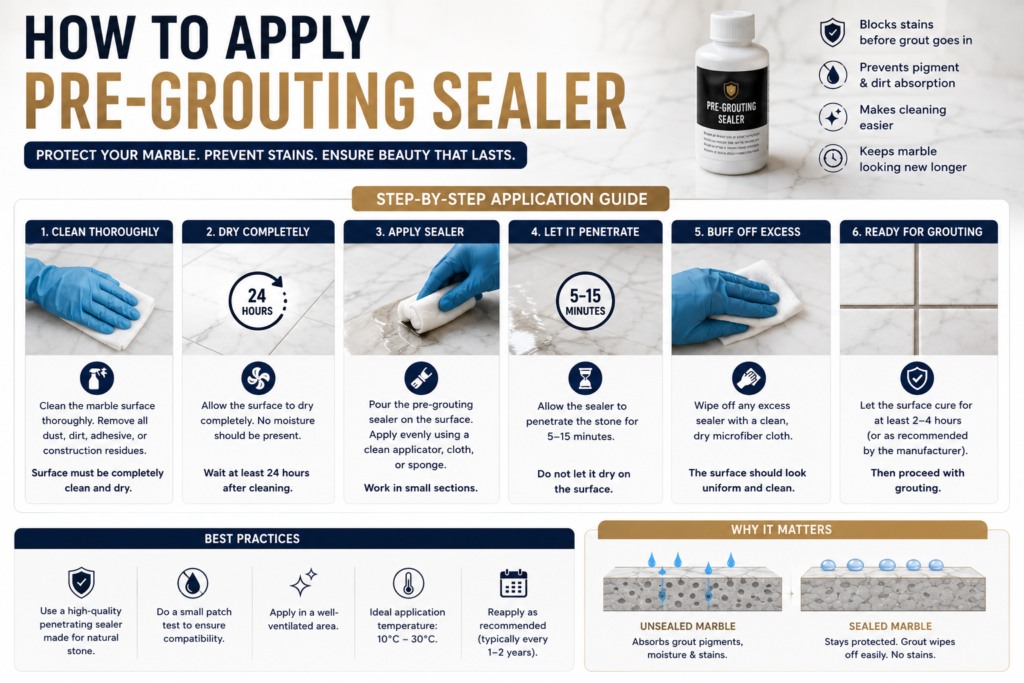 How to Apply Pre-Grouting Sealer