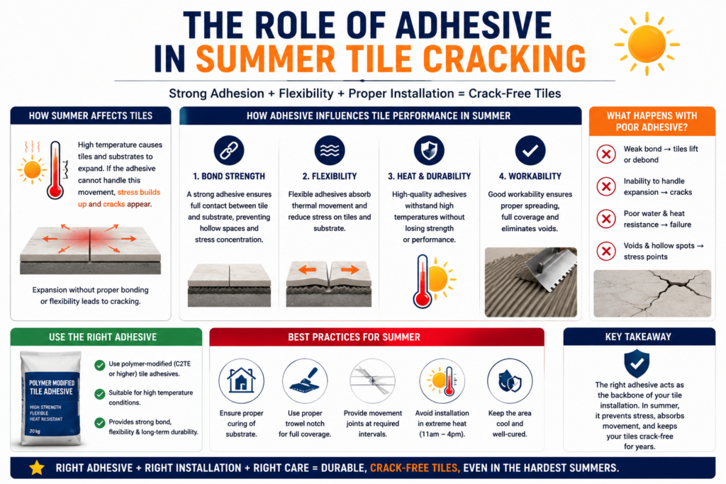 The Role of Adhesive in Summer Tile Cracking