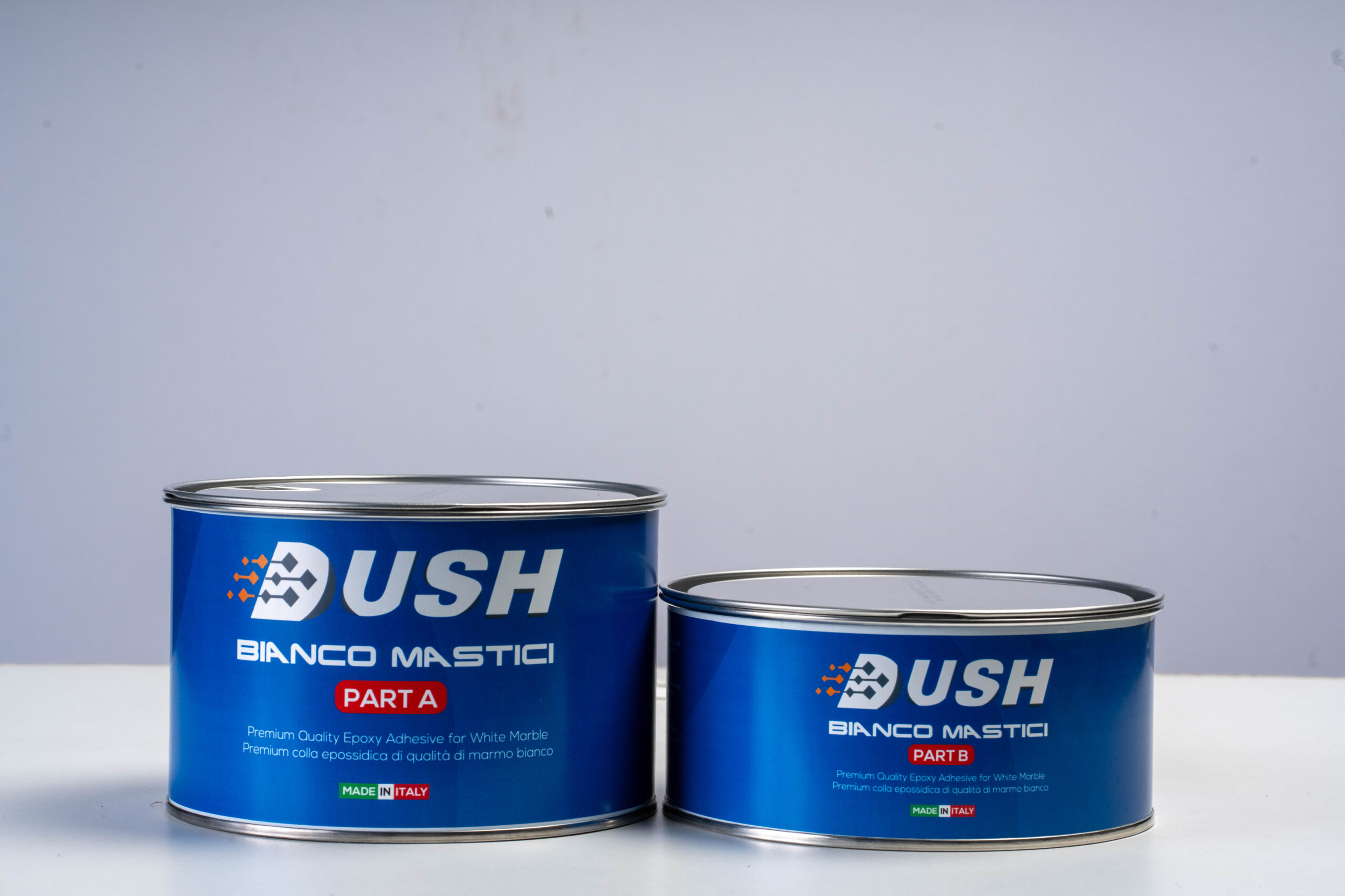 DUSH BIANCO MASTICI — Chip-Resistant Epoxy for White Marble Joints | DUSH