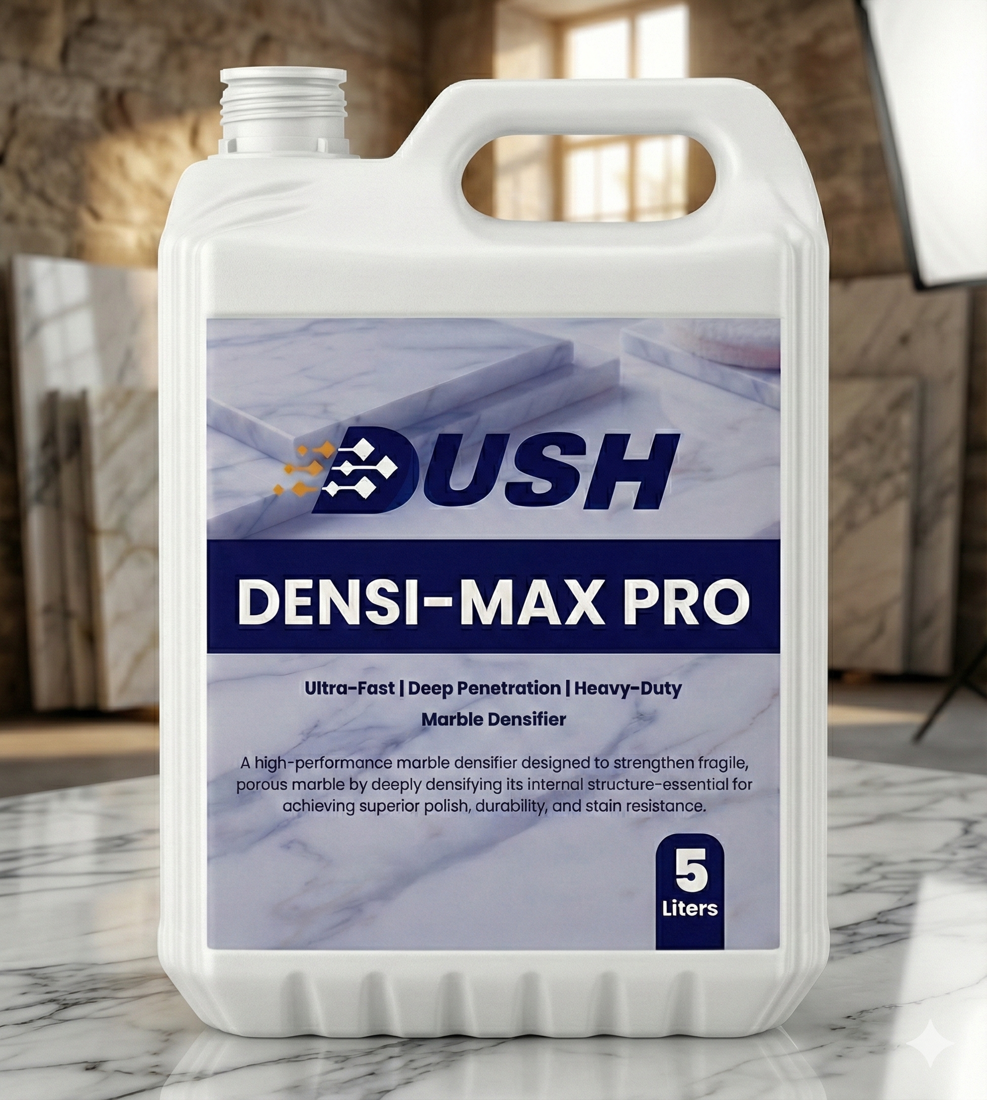 Dush Densi Max Pro stain-proof densifier for white Italian marble — best treatment for Italian marble India