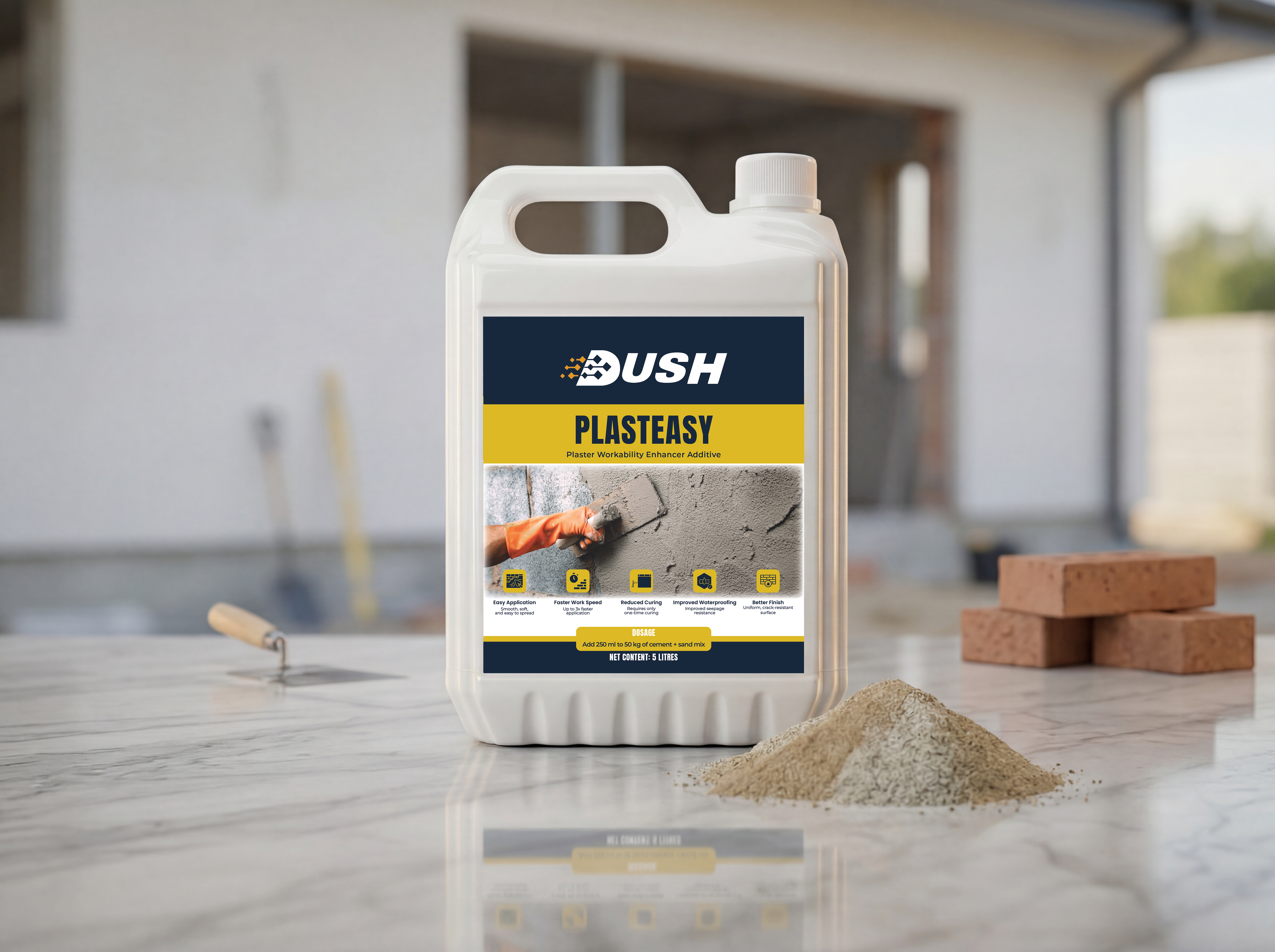 DU-PLASTEASY — Ready-Mixed Stone Repair Plaster & Surface Filler | DUSH