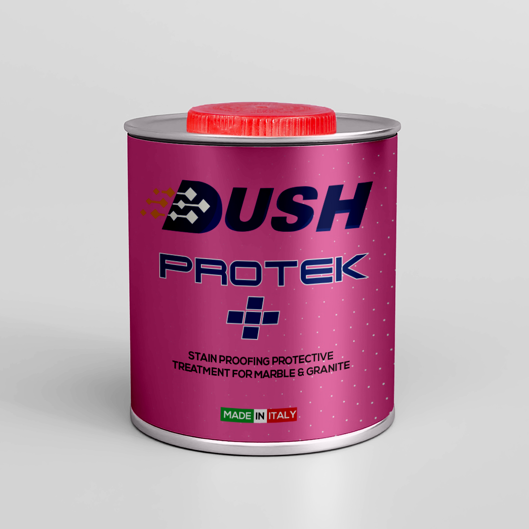 Dush Protek+ top side sealer for white marble — Italian marble stain protection India