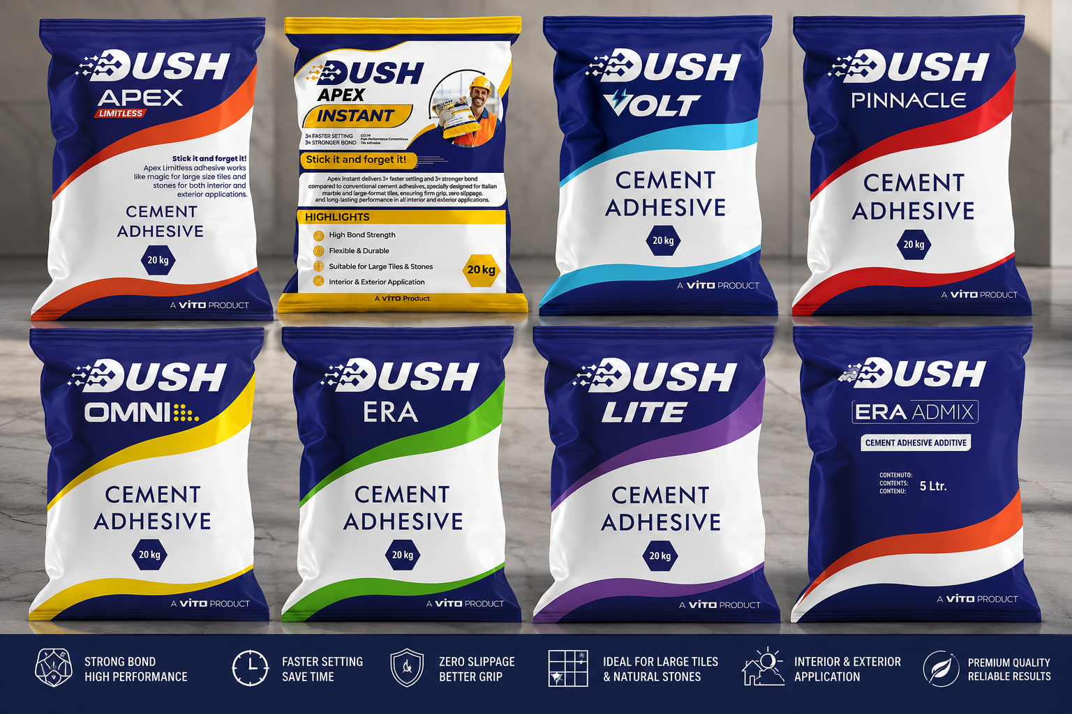 DUSH Italian marble adhesive selection guide