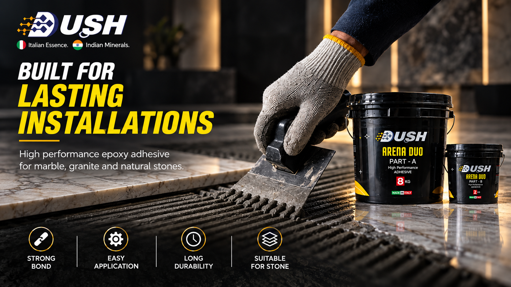 DUSH Arena Duo adhesive product detail